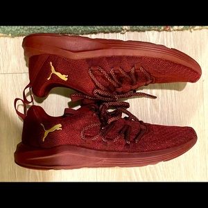 Garnet and Gold Puma Sneakers